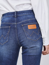 BOOTCUT FIT BEYOND INDIGO COLLECTION HIGH RISE WOMEN'S JEANS MID INDIGO