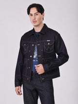 REGULAR FIT BEYOND DENIM COLLECTION MEN'S DENIM JACKET RAW DENIM