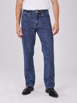 กางเกงยีนส์ผู้ชาย คอลเลคชั่น BEYOND DENIM MWZ FIT เอวกลาง ทรงตรง สียีนส์กลาง