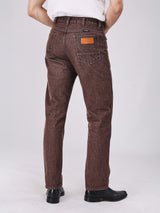 กางเกงยีนส์ผู้ชาย คอลเลคชั่น BEYOND DENIM MWZ FIT เอวกลาง ทรงตรง สีน้ำตาล