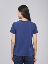 REGULAR FIT BEYOND INDIGO COLLECTION WOMEN'S SHORT SLEEVE T-SHIRT NAVY