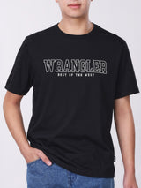 REGULAR FIT MEN'S SHORT SLEEVE T-SHIRT BLACK