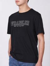 REGULAR FIT MEN'S SHORT SLEEVE T-SHIRT BLACK