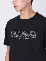 REGULAR FIT MEN'S SHORT SLEEVE T-SHIRT BLACK