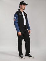 REGULAR FIT RODEO RACING COLLECTION MEN'S DENIM JACKET BLACK