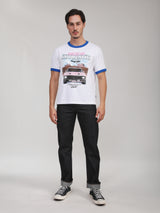 REGULAR FIT RODEO RACING COLLECTION MEN'S SHORT SLEEVE T-SHIRT WHITE