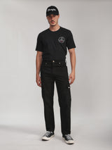REGULAR FIT RODEO RACING COLLECTION MEN'S SHORT SLEEVE T-SHIRT BLACK