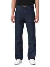 กางเกงยีนส์ผู้ชาย MWZ FIT เอวกลาง ทรงตรง สียีนส์เข้ม