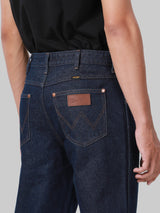 กางเกงยีนส์ผู้ชาย MWZ FIT เอวกลาง ทรงตรง สียีนส์เข้ม