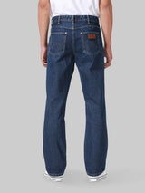 กางเกงยีนส์ผู้ชาย MWZ FIT เอวกลาง ทรงตรง สียีนส์กลาง