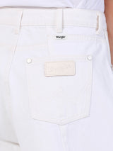 กางเกงยีนส์ผู้หญิง คอลเลคชั่น BIKER RELAXED BARREL FIT เอวสูง ทรงกระบอกใหญ่ สีครีม