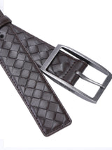 เข็มขัดหนังแท้ผู้ชาย สีน้ำตาลเข้ม