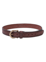 เข็มขัดผู้ชาย สีน้ำตาลเข้ม