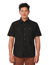 REGULAR FIT EVERYDAY WITH WRANGLER COLLECTION MEN'S SHIRT SHORT SLEEVE BLACK