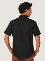 REGULAR FIT EVERYDAY WITH WRANGLER COLLECTION MEN'S SHIRT SHORT SLEEVE BLACK
