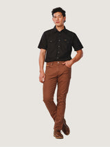 REGULAR FIT EVERYDAY WITH WRANGLER COLLECTION MEN'S SHIRT SHORT SLEEVE BLACK