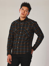 SLIM FIT EVERYDAY WITH WRANGLER COLLECTION MEN'S SHIRT LONG SLEEVE NAVY