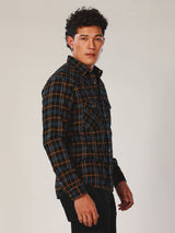 SLIM FIT EVERYDAY WITH WRANGLER COLLECTION MEN'S SHIRT LONG SLEEVE NAVY