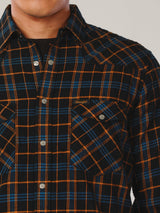 SLIM FIT EVERYDAY WITH WRANGLER COLLECTION MEN'S SHIRT LONG SLEEVE NAVY