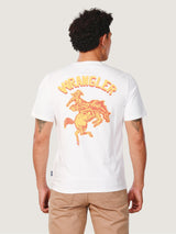 เสื้อยืดแขนสั้นผู้ชาย คอลเลคชั่น EVERYDAY WITH WRANGLER ทรงตรง สีครีม