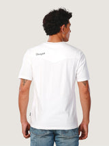 เสื้อยืดแขนสั้นผู้ชาย คอลเลคชั่น EVERYDAY WITH WRANGLER ทรงตรง สีครีม