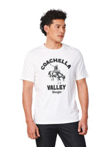 เสื้อยืดแขนสั้นผู้ชาย คอลเลคชั่น EVERYDAY WITH WRANGLER ทรงตรง สีขาว