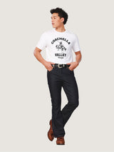 เสื้อยืดแขนสั้นผู้ชาย คอลเลคชั่น EVERYDAY WITH WRANGLER ทรงตรง สีขาว