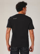 REGULAR FIT EVERYDAY WITH WRANGLER COLLECTION MEN'S TEE SHORT SLEEVE BLACK