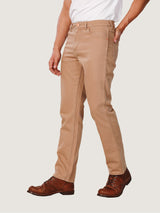 กางเกงขายาวผู้ชาย คอลเลคชั่น EVERYDAY WITH WRANGLER 13MWZ FIT เอวกลาง ทรงตรง สีกากี