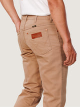 กางเกงขายาวผู้ชาย คอลเลคชั่น EVERYDAY WITH WRANGLER 13MWZ FIT เอวกลาง ทรงตรง สีกากี