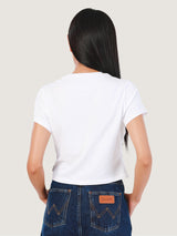 SLIM FIT EVERYDAY WITH WRANGLER COLLECTION WOMEN'S TEE SHORT SLEEVE WHITE