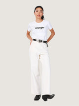 REGULAR FIT EVERYDAY WITH WRANGLER COLLECTION WOMEN'S TEE SHORT SLEEVE WHITE