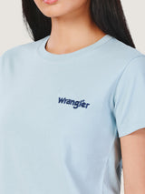 REGULAR FIT EVERYDAY WITH WRANGLER COLLECTION WOMEN'S TEE SHORT SLEEVE BLUE