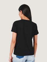REGULAR FIT EVERYDAY WITH WRANGLER COLLECTION WOMEN'S SHORT SLEEVE T-SHIRT BLACK