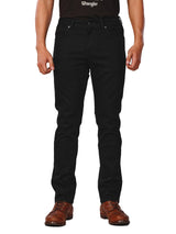 EVERYDAY WITH WRANGLER COLLECTION TEXAS SLIM FIT MID RISE SLIM MEN'S JEANS BLACK