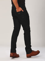 EVERYDAY WITH WRANGLER COLLECTION TEXAS SLIM FIT MID RISE SLIM MEN'S JEANS BLACK