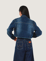 CROPPED FIT EVERYDAY WITH WRANGLER COLLECTION WOMEN'S DENIM JACKET DARK INDIGO