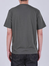 เสื้อยืดแขนสั้นผู้ชาย คอลเลคชั่น EVERYDAY WITH WRANGLER ทรงตรง สีเขียวมะกอก