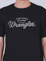 REGULAR FIT EVERYDAY WITH WRANGLER COLLECTION MEN'S TEE SHORT SLEEVE BLACK