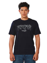 REGULAR FIT EVERYDAY WITH WRANGLER COLLECTION MEN'S TEE SHORT SLEEVE NAVY