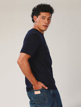 REGULAR FIT EVERYDAY WITH WRANGLER COLLECTION MEN'S TEE SHORT SLEEVE NAVY