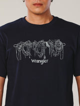 REGULAR FIT EVERYDAY WITH WRANGLER COLLECTION MEN'S TEE SHORT SLEEVE NAVY