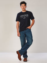 REGULAR FIT EVERYDAY WITH WRANGLER COLLECTION MEN'S TEE SHORT SLEEVE NAVY