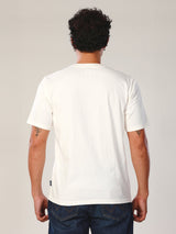 เสื้อยืดแขนสั้นผู้ชาย คอลเลคชั่น EVERYDAY WITH WRANGLER ทรงตรง สีครีม