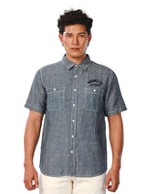 REGULAR FIT EVERYDAY WITH WRANGLER COLLECTION MEN'S SHIRT LONG SLEEVE BLUE