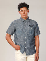 REGULAR FIT EVERYDAY WITH WRANGLER COLLECTION MEN'S SHIRT LONG SLEEVE BLUE