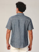 REGULAR FIT EVERYDAY WITH WRANGLER COLLECTION MEN'S SHIRT LONG SLEEVE BLUE