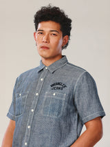 REGULAR FIT EVERYDAY WITH WRANGLER COLLECTION MEN'S SHIRT LONG SLEEVE BLUE