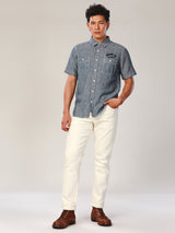 REGULAR FIT EVERYDAY WITH WRANGLER COLLECTION MEN'S SHIRT LONG SLEEVE BLUE