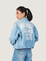 REGULAR FIT EVERYDAY WITH WRANGLER COLLECTION WOMEN'S DENIM JACKET LIGHT INDIGO